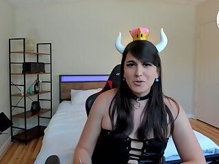 Sexy Trans Asian Bowsette E-Girl Daniella Tea Gets Stuffed